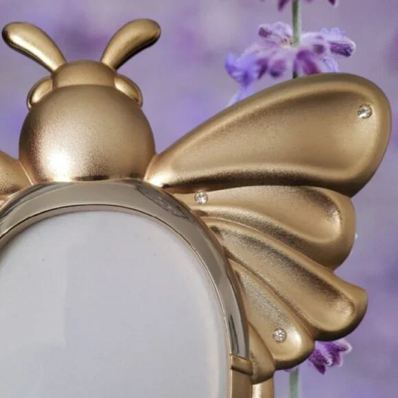 Gold 6" Bumble Bee Shaped Picture Frame - Picture 7 of 8